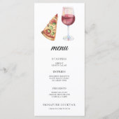 Das perfekte Brautparty-Menü Menükarte (Vorderseite)