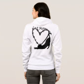 Das perfekte "Cat Mama" Hoodie mit Druck auf der R (Schwarz voll)