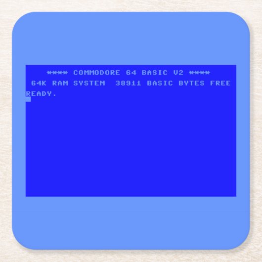 Das perfekte Commodore 64 Liebhaber Zubehör Rechteckiger Pappuntersetzer (Vorderseite)