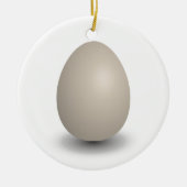 das perfekte Ei Keramikornament (Vorne)