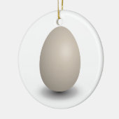 das perfekte Ei Keramikornament (Links)