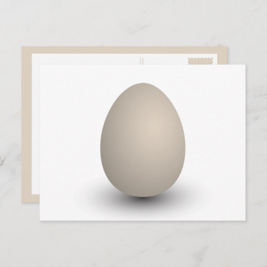 das perfekte Ei Postkarte (Vorne/Hinten)