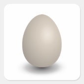 das perfekte Ei Quadratischer Aufkleber (Vorderseite)