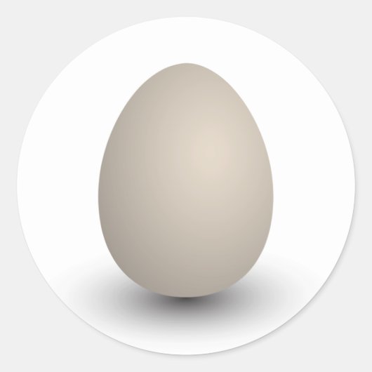 das perfekte Ei Runder Aufkleber (Vorderseite)
