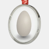 das perfekte Ei Silbernes Ornament (Links)