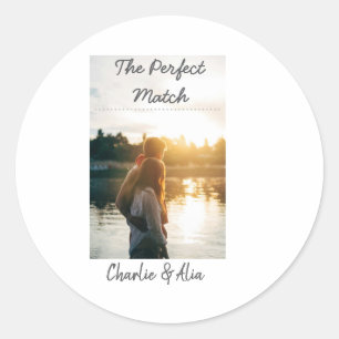 Das perfekte Foto für Hochzeitskinder Runder Aufkleber