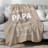 Das perfekte Geschenk für Vater, Pop oder Papa. Ei Fleecedecke