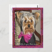 Das perfekte Geschenk Postkarte (Vorne/Hinten)