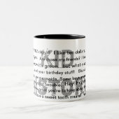 Das perfekte Geschenk Zweifarbige Tasse (Mittel)