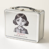 Das perfekte kleine Mädchen der Wasserfarbe des le Metall Brotdose (Vorderseite)