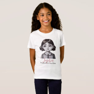 Das perfekte kleine Mädchen der Wasserfarbe des le T-Shirt