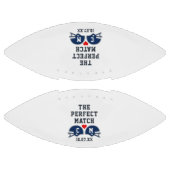 Das perfekte Match-Fußball-Hochzeitmonogramm Football (Paneele)