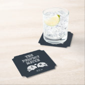 Das perfekte Match-Fußball-Hochzeitmonogramm Untersetzer (Vor Ort)