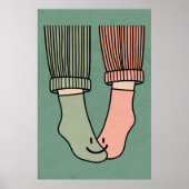 Das perfekte Match-Paarposter Glückliche Füße Wand Poster (Vorne)