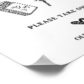 Das perfekte Match Wedding Sign Poster (Ecke)