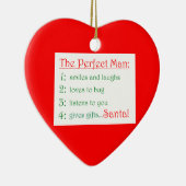 Das perfekte Menschenherz-Ornament Keramik Ornament (Rechts)