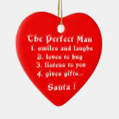 Das perfekte Menschenherz-Ornament Keramikornament (Rechts)