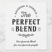 Das perfekte Mischweinetikett Weinetikett (Einzelnes Label)