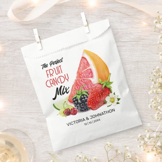 Das perfekte Mix Frucht Danke Geschenktütchen (Ausgeschnitten)