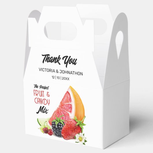 Das perfekte Mix Frucht danke Ihnen für Ihre Hochz Geschenkschachtel (Geöffnet)