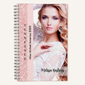 Das perfekte Notebook | Rose Pink Glitz Notizblock (Vorderseite)