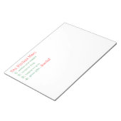 Das perfekte Notizblock (angewinkelt)