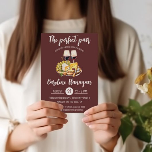 Das perfekte Paar! Brautparty Einladung