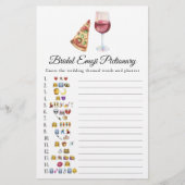 Das perfekte Paar Brautparty Emoji pikant (Vorderseite)