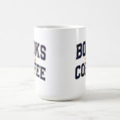 Das perfekte Paar: Bücher und Kaffee Klassischer R Kaffeetasse (Mittel)