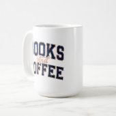 Das perfekte Paar: Bücher und Kaffee Klassischer R Kaffeetasse (Vorderseite Links)