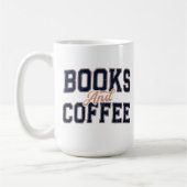 Das perfekte Paar: Bücher und Kaffee Klassischer R Kaffeetasse (Links)