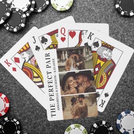 Das perfekte Paar Foto Spielkarten