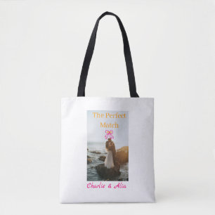 Das perfekte Paar Hochzeitspaar Foto retro rosa Tasche