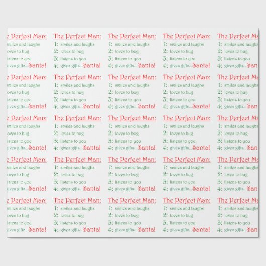 Das perfekte Papier für Menschenverpackungen Geschenkpapier (Flach)