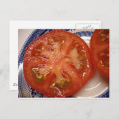 Das perfekte Slice Tomato Postkarte (Vorne/Hinten)