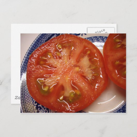 Das perfekte Slice Tomato Postkarte (Vorne/Hinten)