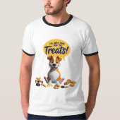Das perfekte T-Shirt für Snack-Liebhaber!" (Vorderseite)