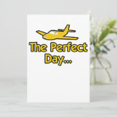 Das perfekte Tag Flugzeug Karte (Stehend Vorderseite)