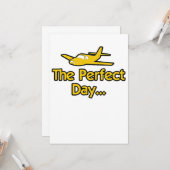 Das perfekte Tag Flugzeug Karte (Vorderseite/Rückseite Beispiel)