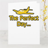Das perfekte Tag Flugzeug Karte (Gelbe Blume)