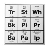 Das Periodensystem des Bieres Fliese (Vorderseite)