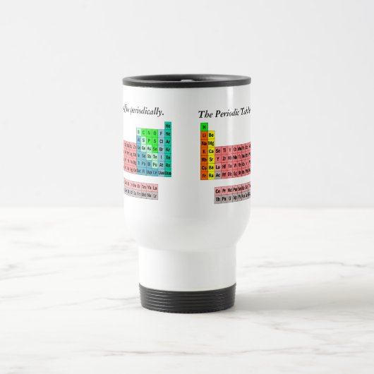 Das Periodensystem (einfache Art) Reisebecher (Mittel)