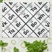 Das periodische Bar Küchentuch (Gefaltet)