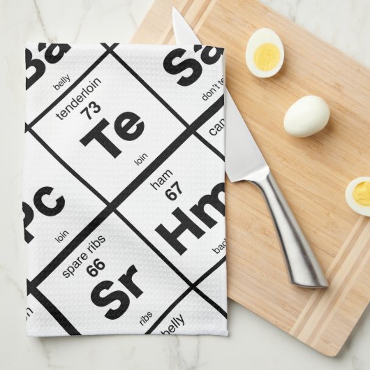 Das periodische Schwein Küchentuch (Viertel Falte)