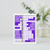 Das Periodische Tabellenwort-Scramble Postkarte (Stehend Vorderseite)