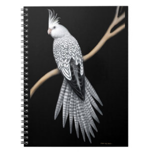 Das Perlegescheckte Cockatiel-Papageien-Notizbuch Notizblock