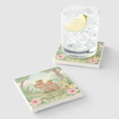 Das Persimmon und die Pals Steinuntersetzer (Seitenansicht)