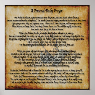 Das Personal Daily Prayer Poster 24X24