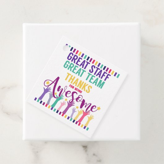 Das Personal war sehr freundlich und hilfsbereit. Geschenkanhänger (Beispiel)