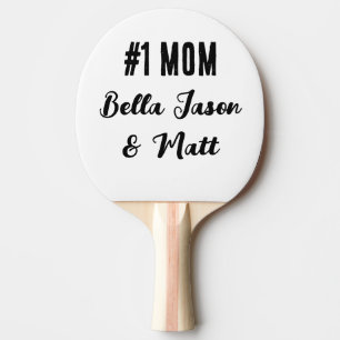 Das personalisierte All-Star-Mom-Teamspirit-Design Tischtennis Schläger